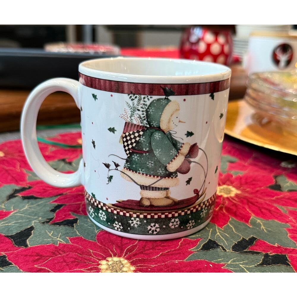 Debbie Mumm SLEDDING CHARACTERS Sakura Coffee Mug